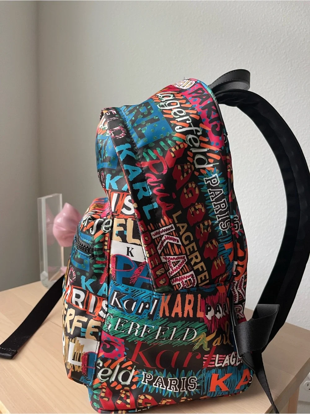 Karl Lagerfeld Paris Multicolor Logo Backpack – NWT